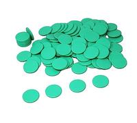 Jetons de Jeu Verts (100 pièces) en RE-Plastic® | Jetons de comptage Marker Tokens ø 25 mm