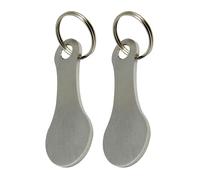 Jetons de pièces de monnaie pour chariot - Outil de déverrouillage de caddie avec porte-clés, porte-clés de chariot d'épicerie en métal pour Noël, Thanksgiving, anniversaire, matériel en acier inoxyda