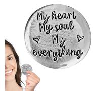 Jetons de poche en étain, jetons de poche Pièce - Pièce inspirante du sentiment d'amour,Collection de pièces d'amour, souvenir commémoratif pour inspirer et lui rendre chanceux