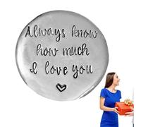 Jetons de poche | Étain amour fait main pièce de sentiment | Love Coin Collection souvenir commémorative pour inspirer et le rendre chanceux