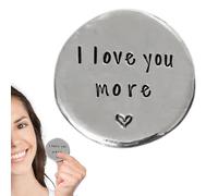 Jetons de Poche, Jetons tascabi d'amour - Pièce sentimentale Faite Main en étain d'amour,Souvenir , jetons étreinte de Poche, Souvenir pour Votre Petit ami