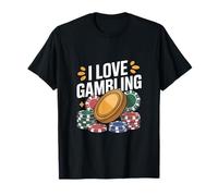 Jetons et pièces de Poker I Love Gambling Casino T-Shirt