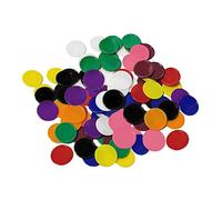 Jetons Plastiques, 200 Pcs Learning Ressources, 10 Couleurs pour Bingo, Poker, Loto et Jeux de Société, Marqueurs pour Nain Jaune et Caddie, 25mm