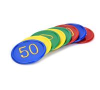 Jetons Ronds De Poker, 160 Pièces/Ensemble, Valeur Nominale, Comptage Des Nombres, Jouet, Accessoires De Fête