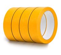JETOP 4x Ruban de Masquage pour Peinture et Masquage 30mm x 50m, Ruban Masquage Peinture Sans Solvants Masking Tape Sans Résidus Protection Peinture Résistant aux UV