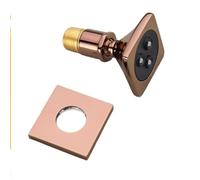 Jets corporels carrés chromés noirs, jets corporels spa dissimulés en or rose(Brushed Gold,4 pieces)