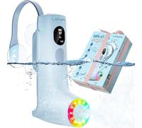 Jets de Bain pour Baignoire, Mode Jet de Bain/Bulle, Accessoires de Baignoire Portables sans Fil avec 3 Niveaux de Vitesse réglables pour se détendre au Quotidien à la Maison (Bleu)