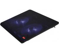 JetStand Cooling Stand for Laptops up to 15.6 Inches Adjustable Height, Silent Fans, USB Port, LED Light, Metal Mesh