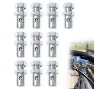 Jetstream 10 Pièces Cuivre Serre-Câble, 2.5mm Butées de Câble d'Accélérateur, pour les Câbles d'Embrayage, de Frein Et d'Accélérateur, Adapté Aux Vélos, Scooters, Karts Et Tondeuses à Gazon