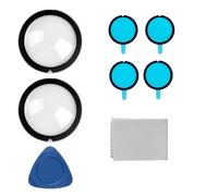 Jetstream 2 Pieces Protection D'objectif Panoramique, Protecteurs de Lentille Panoramique Ultra-Clair, Protection D'objectif, Compatible avec la Caméra 360 Degrés Insta360 X3