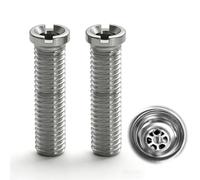 Jetstream 2 Pièces Vis Creuses Pour Éviers, M12x45mm Vis Creuses en Acier Inoxydable, Accessoires de Bouchon de Crépine de Panier D'Évier, pour Remplacer les viss de Filtre de l'Évier de Cuisine