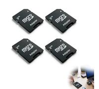 Jetstream 4 Pièces Adaptateur MicroSD vers SD, Adaptateur de Carte Micro SD vers SD, Compatible avec Les Appareils Disposant d'un Emplacement pour Carte SD, Tels Que Les Ordinateurs Portables, etc