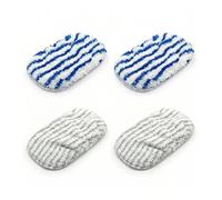 Jetstream 4 Pièces Clean and Steam Lingette, Chiffons de Rechange Compatible avec Rowenta Clean & Steam ZR005801/ZR005804/ZR850002/RY7/RY8, Steam Cleaner Accessories, Tampons Lavable en Microfibre