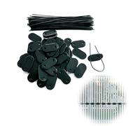 Jetstream 50 Pièces Attaches pour Brise-Vue, Kit de Fixation pour Brise-Vue, Fixation Résistante aux Intempéries, Compatible avec Les Jardins, Les Pelouses, Les Clôtures, Les Balcons