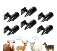Jetstream 6 Pièces Sifflets de Cerf Avertissement, Sifflet Ultrasons Ultra Son Anti Gibier, Sifflet Anti Gibier pour Voiture, compatible avec Voitures, Camions, Motos et Camping Cars, Noir