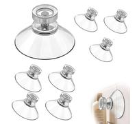 Jetstream 8 PCS Ventouses avec filetage, Ventouse Transparente PVC, compatible avec Needit Park Lite ventouse, Diamètre de 32 mm, Pièces Automobiles, Adaptées pour Pare-Brise, Fenêtres, Murs, Portes