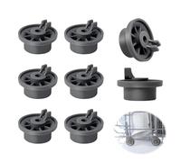 Jetstream 8 Pièces Roulette Lave Vaissell, Roulettes de Panier de Lave-Vaisselle pour Panier Inférieur de Lave-Vaisselle, Compatible avec Bosch, Siemens, Neff