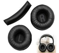 Jetstream Coussinet Casque, Coussinets D'oreille Remplacement, compatible avec JBL Tune600BT T500BT T450BT T510BT T520BT, Changement Rapide, Confortable à Porter, 68 mm (Noir)
