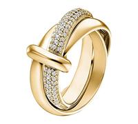 JETTE 32018217 Bague pour femme en argent 925 avec 62 zircones, 57, Argent sterling, Aucune pierre précieuse