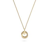 Jette - 87763234 - Collier - Femmes - Argent 925 - plaqué or jaune poli avec zircon - 45cm