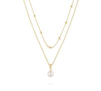 Jette - 88601718 - Collier - Femmes - Argent 925 - plaqué or jaune poli avec perle de culture d'eau douce - 45cm