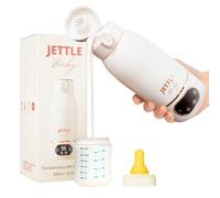 Jettle Chauffe-lait portable à batterie pour bébé avec contrôle de la température, charge rapide et couvercle anti-déversement