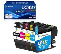 Jettruemedia LC427 Cartouches d'encre Compatibles avec Brother LC-427 pour Brother HL-J6010DW MFC-J5955DW MFC-J6955DW MFC-J6957DW MFC-J6959DW (Noir, Cyan, Magenta, Jaune)