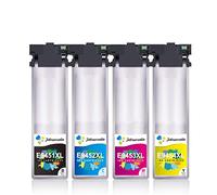 Jettruemedia T9451-T9454 Cartouche d'encre T9451 T9452 T9453 T9454 pour Workforce Pro WF-C5210 WF-C5290 WF-C5710 WF-C5790 WF-C5210DW WF-C5290DW WF-C5710DWF (4 Pack)