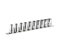 Jeu 10 douilles 3/8' 12 pans métriques sur rack - FACOM - J.40E