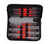 Peddinghaus Jeu de 12 tournevis de précision MOB - 9169020001 en trousse