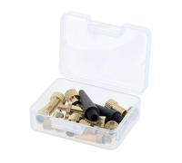 Jeu 16 embouts de gonflage laiton et plastique