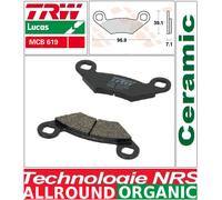 TRW MCB619 Organic Allround Kit de Plaquettes de Frein pour POLARIS SPORTSMAN EFI QUAD HO 2008 - Essieu Avantet Autres Motos