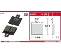 Jeu de plaquettes de frein TRW MCB75
