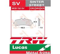 Jeu 2 Plaquettes de frein Avant TRW Lucas Ducati 1200 Multistrada S ABS 15-