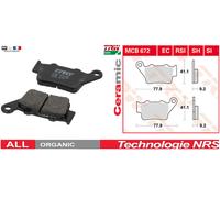 Jeu 2 Plaquettes Frein Arrière MCB672 Organic BMW F 800 R ABS 2009 - 2020