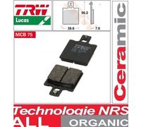 Jeu de garnitures de frein, frein à disque LUCAS TRW MCB75