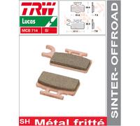 Jeu 2 Plaquettes frein Avant TRW MCB714 SI Sinter Kawasaki KX 65 2000 -