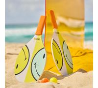 Jeu 2 Raquettes + Balle Smiley Adulte - Multicolore
