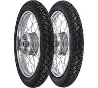 Jeu : 2 roues complètes 1,5 x 16 po en acier chromé + rayons chromés + pneus Vee Rubber 094