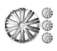 Jeu 4 Enjoliveurs Giga Série Argo Enjoliveurs De Roue 13"/14"/15"/16" Noir Gris
