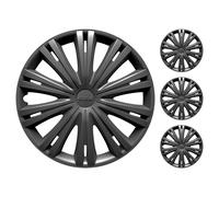 Jeu 4 Enjoliveurs Giga Série Argo Enjoliveurs De Roue 13"/14"/15"/16" Noir Gris