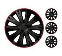 Jeu 4 Enjoliveurs Giga Série Argo Enjoliveurs De Roue 13"/14"/15"/16" Noir Gris