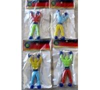 Jeu 4 Figurines Bonhommes Acrobates Kermesse Anniversaire