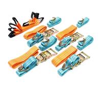 Jeu 4 Sangle d’arrimage Tour roue Transport Auto 35mmx3,5m 3000 daN Sa