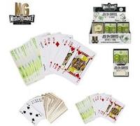 Jeu 54 Carte A Jouer De Luxe Motif 100 Euro Ou Dollar Multicolor G