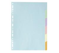 EXACOMPTA Jeu 6 Intercalaires couleur carte 180g A4