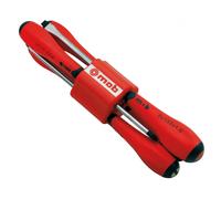 JEU 6 TOURNEVIS SUR SUPPORT UNO 4 FENTES+2 POZIDRIV - MOB OUTILLAGE - 9127061201