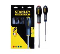 Stanley Jeu de 7 tournevis FatMax 0-65-425 – Parallèle/Évasé/Pozidriv, fabriqués en France
