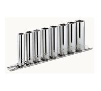 Jeu 8 douilles 3/8' 12 pans longues en pouces sur rack - FACOM - JL.40U