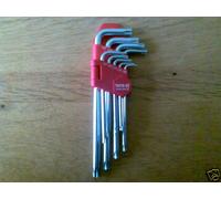 JEU 9 CLES COUDEES TORX TAMPERPROOF gamme proYATO 0512